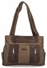Torebka Damska Shopper Bag firmy Hernan 3892-1 Ziemista/Czekolada